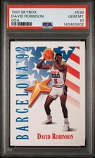 1991 SKYBOX USA #538 DAVID ROBINSON PSA 10
