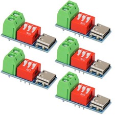5 Packs USB-C PD Trigger Board Module PD/QC Decoy Board Tools for Fast Charge...