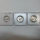 1964 - 1954 - 1943 Silver Washington Quarter