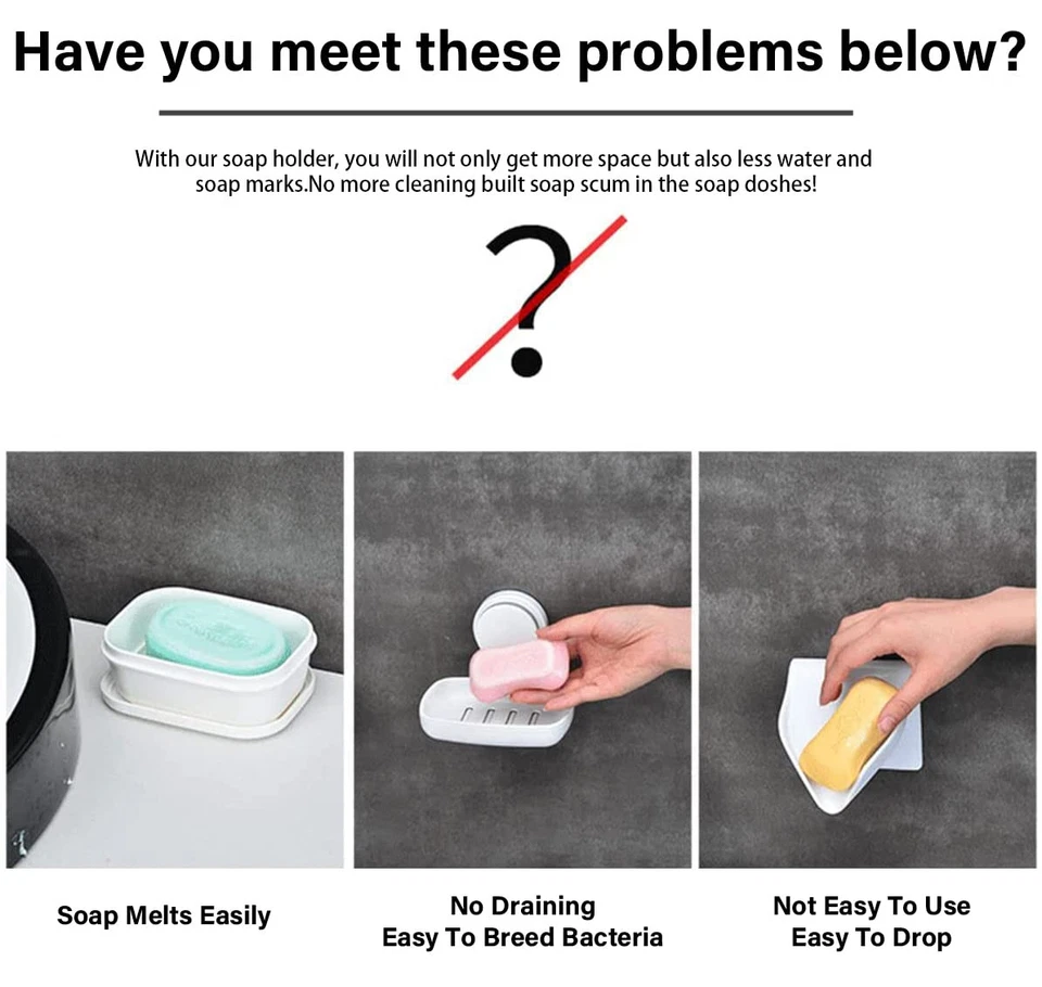 Магнитные предохранители для мыла из нержавеющей стали для настенного душа 2 шт. - Изображение 2 из 4