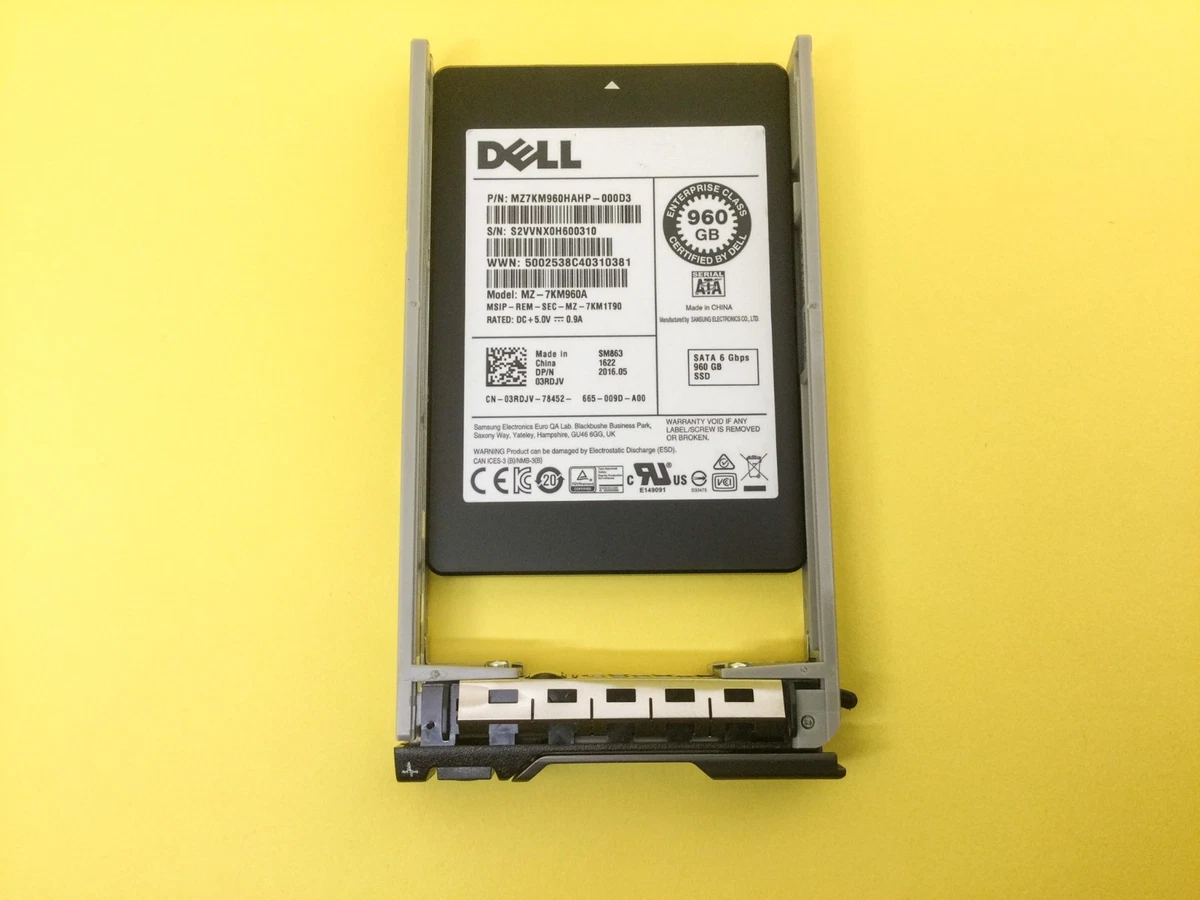 3RDJV DELL 960GB SATA 6Gb/s Mixed Use 2.5'' SM863 SSD 03RDJV MZ