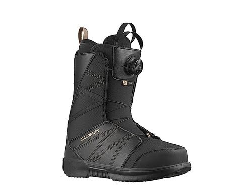 Stivali da snowboard Salomon Titan BOA nero nero anacardi arrostiti 29 5