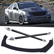 Front Bumper Lip Spoiler Splitter Body Kitstrut Rods For Cadillac Cts Cts-v Front Bumper Lip Spoiler Splitter Body Kitstrut Rods For Cadillac Cts Cts-v