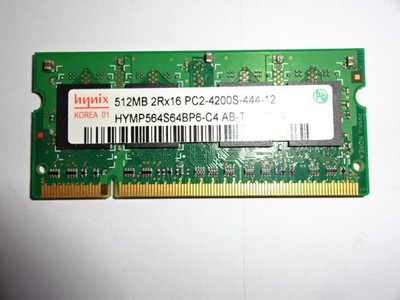 DDR2-Arbeitsspeicher (RAM), SO-Dimm f. Laptop, Hynix, 512MB