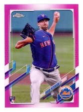 2021 Topps Chrome David Peterson RC Pink Refractor #133 Rookie Card MLB Parallel. rookie card picture