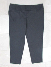 Terra  Sky Womens Pull On Pants Size 1X 16W-18W Gray Straight Leg Millennium