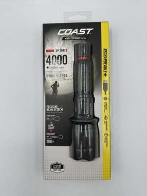 COAST XP20R Rechargeable LED Flashlight 4000 Lumens USB-C Dual Power Long Range