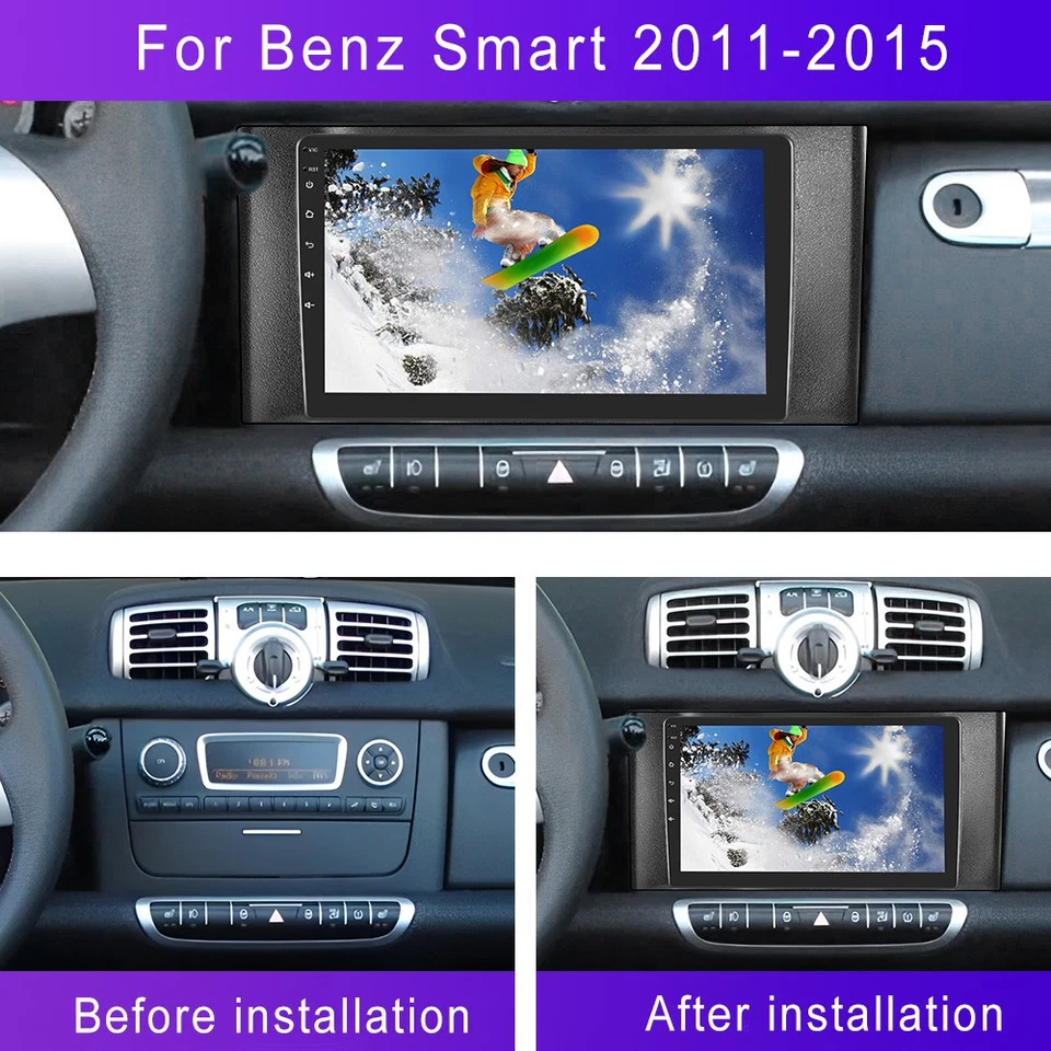 2+64G Car Stereo Radio For Benz Smart Fortwo 2011-2015 Android Carplay FM Camera Foto 4 de 4