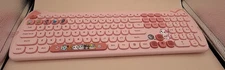 Geezer Pink Cat Wireless Keyboard & Mouse Combo Easy Keys Kids Girls NEW OB