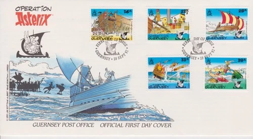 Unaddressed Guernsey FDC Cover 1992 Operation Asterix