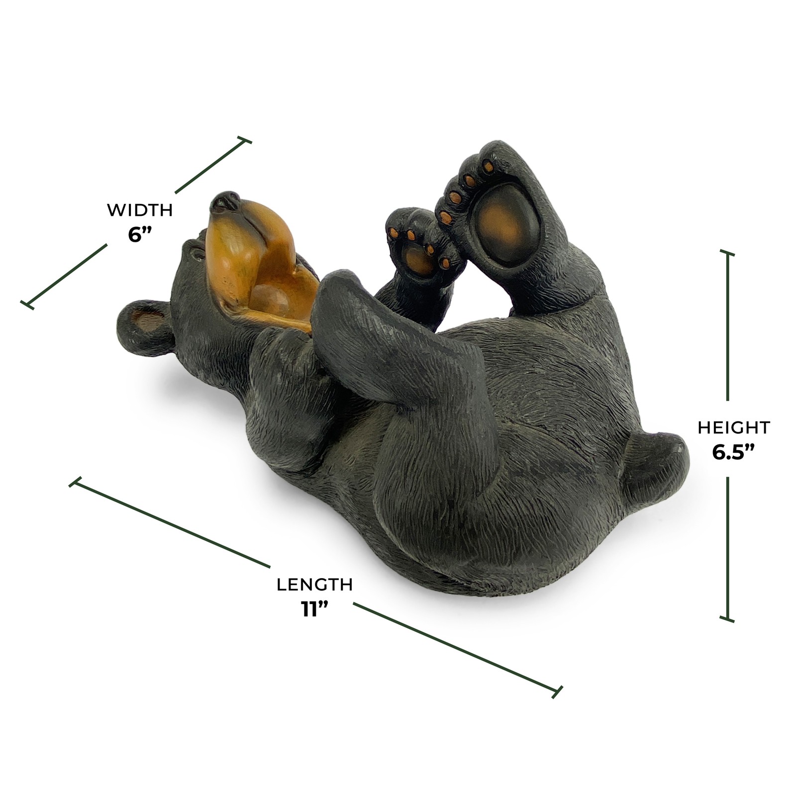 Rivers Edge Products 750ml Wine Bottle Holder, Countertop Home Decor, Cute Bear