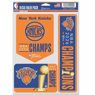 2025 2026 NBA Finals Champions New York Knicks Fan Decal Set (3)