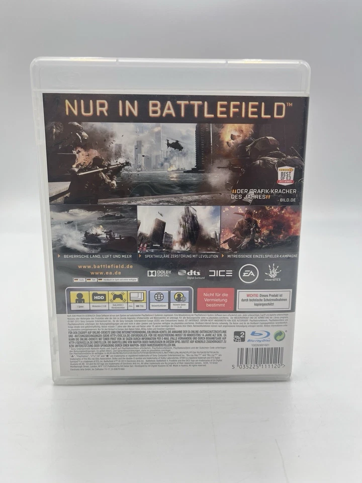 Sony Playstation 3 Spiel Battlefield 4 100% Uncut mit Anleitung Getestet EA Dice - Bild 4 von 4