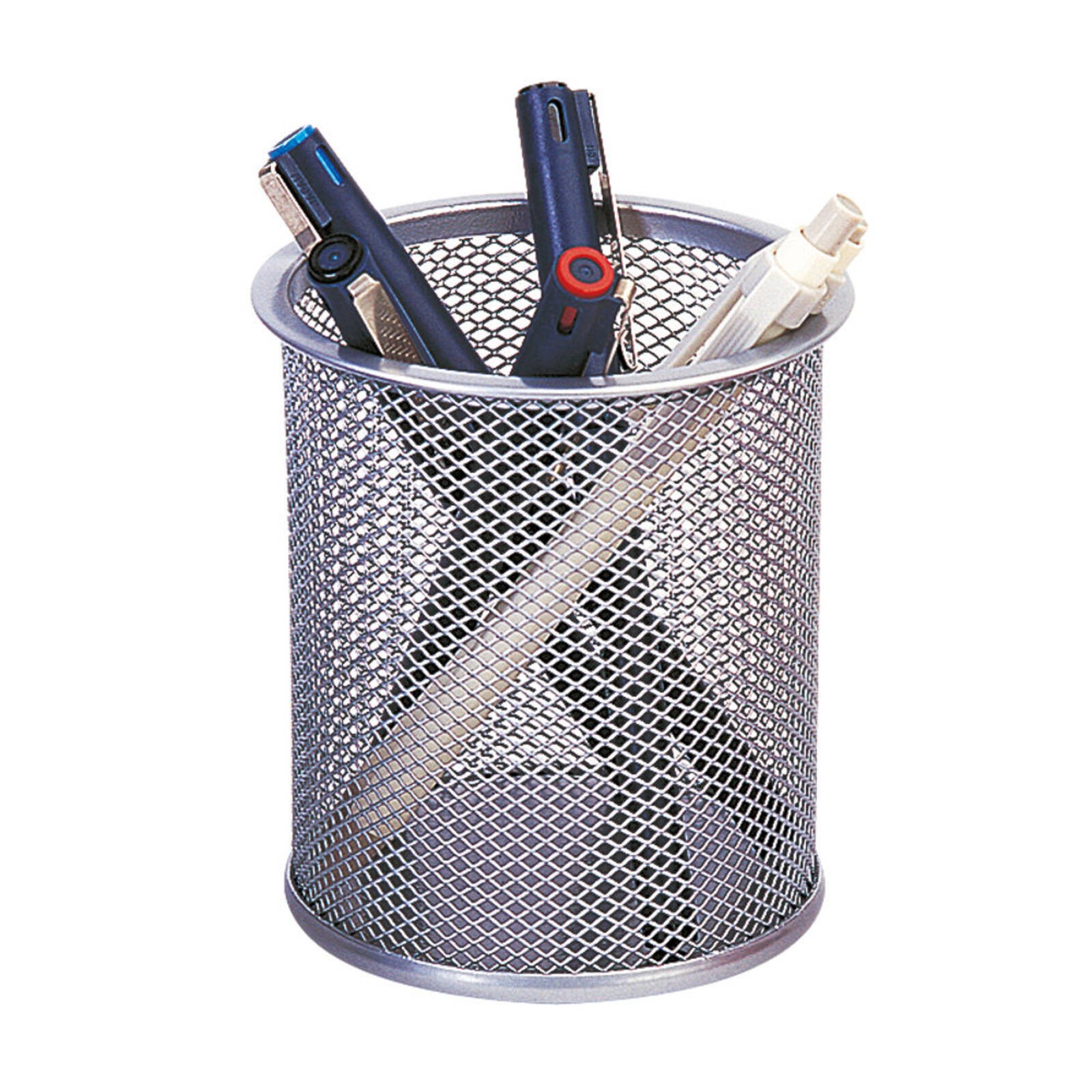 Q-Connect Mesh Pen Pot Silver KF00846 KF00846 - Image 2