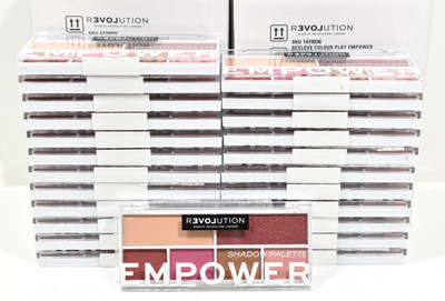 LOT  Of 24  Revolution Makeup Revolution London Eyeshadow Palettes 6 Shades  NEW