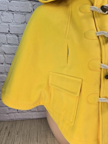 Rowing Blazers X Target Girls Duffle Cape Medium M 8 Solid Yellow Kids Classic - Picture 5 of 22