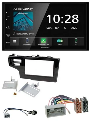 Kenwood Bluetooth MP3 DAB USB 2DIN Autoradio für Honda Jazz Fit 2013-2020 schwar - Bild 1 von 4