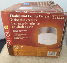 PORTFOLIO CEILING LIGHT FIXTURE FLUSH MOUNT #248546 - NEW IN BOX
