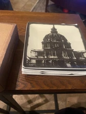 POTTERY BARN Black & White City Appetizer/dessert Plates NEW