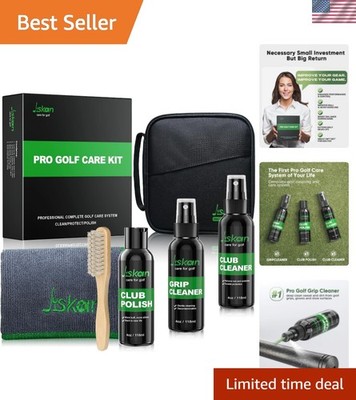 Pro Golf Care Kit System Includes Golf Grip Cleaner Club Cleaner Club Polish ...