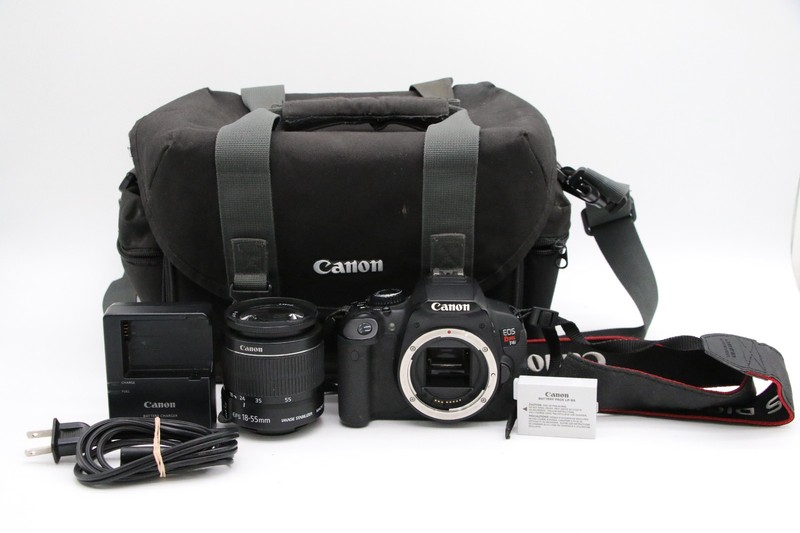 Canon EOS Rebel T4i DSLR Camera W/ Canon EF-S 18-55mm Lens, Battery & Charger