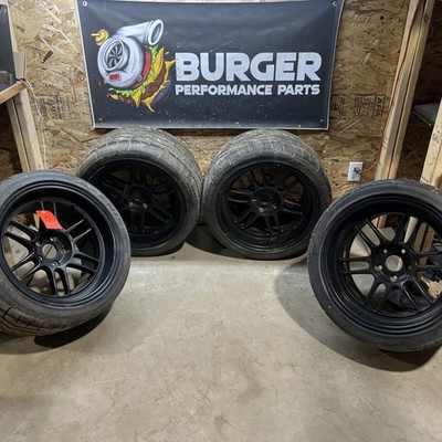 Enkei Racing RPF1RS 18X11 -10 Offset 5X114.3 75mm Bore Black SEE DESCRIPTION
