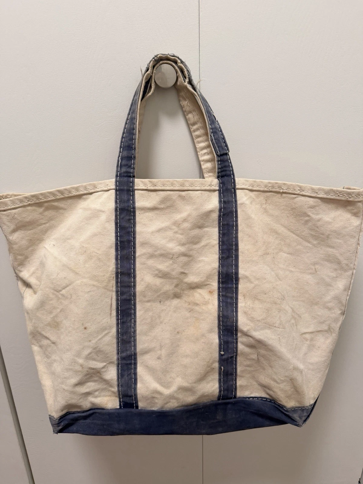 Vintage 80s LLBean XL Boat Tote