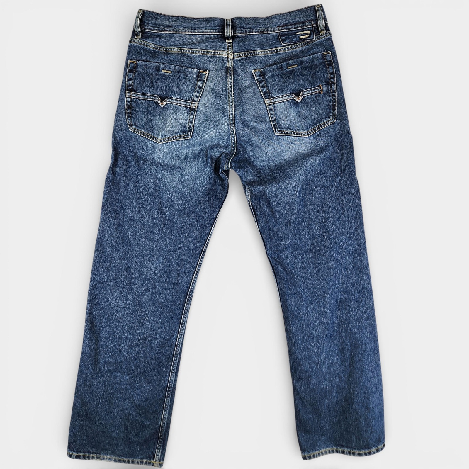 Vintage Diesel Kuratt Jeans Mens 33x30 Blue Straight Button Fly Made in Italy thumbnail 2