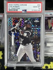 2020 TOPPS CHROME X-FRACTOR #60 LUIS ROBERT ROOKIE RC PSA 10 Starting For Mets!