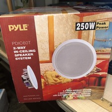Pyle Home 6.5 Inch 250W 2 Way in Wall in Ceiling Stereo Speaker PDIC60T