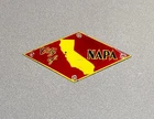 VINTAGE CITY NAPA CALIFORNIA PORCELAIN SIGN CAR GAS TRUCK OIL MOTORCYCLE