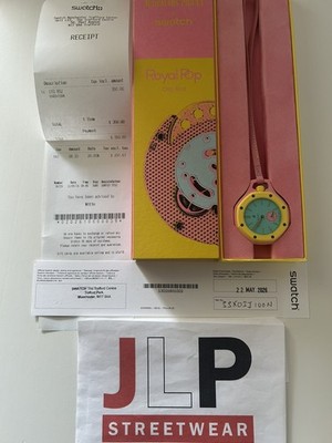 Swatch x AP Audemars Piguet Royal Pop Pink Yellow Teal OTG ROZ in hand