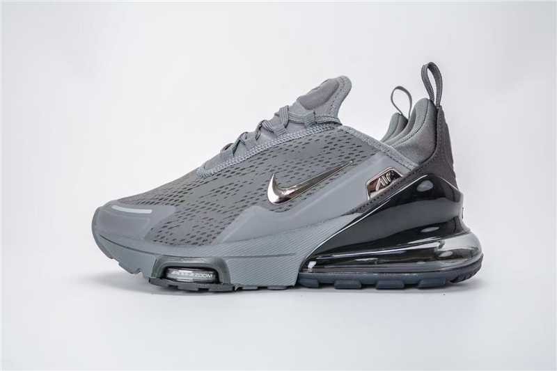 Grey Nike Air Max 270 Men Mesh Air Cushion Sports Casual Shoes