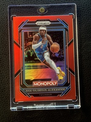 Panini 2022-23 Prizm Monopoly Shai Gilgeous-Alexander Thunder #62 Red /99