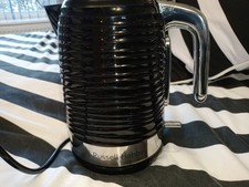 Russell hobbs Black Chrome Ribbed Kettle Quick Boil Water Gauge 3kw 