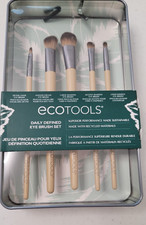 NEW NIB EcoTools Daily Defined Eye Brush Set Of 5 Liner Crease Shadow Smudge