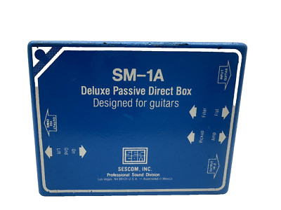 Sescom SM-1A Deluxe Passive Direct Box Vintage SM 1A DJ Direkt Box  Händler