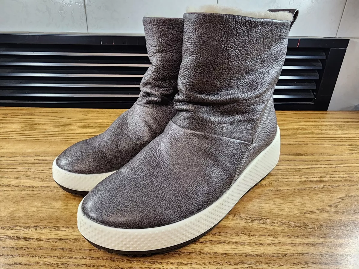 Women s ECCO Ukiuk 2.0 Hydromax Size 9 Boot Waterproof Fur Boot Yak 801633 01539