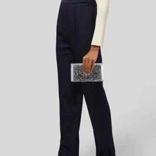 NWT RARE Edie Parker Mini Lara Clutch - Silver Confetti