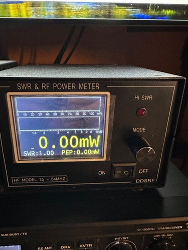 Radio amatorskie miernik mocy SWR do 4 KW 3,2' TFT wyświetlacz dotykowy - NOWY - TOP
