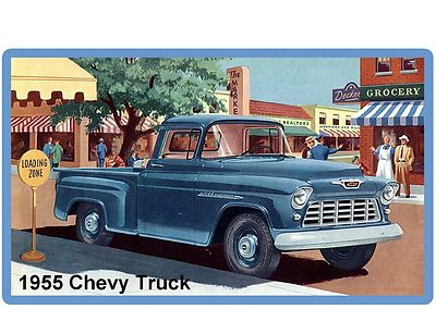 1955 Chevy Apache Task Force Truck Refrigerator / Tool Box  Magnet