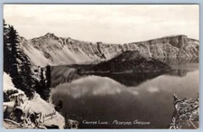 RPPC CRATER LAKE MEDFORD OREGON SHANGLE REAL PHOTO POSTCARD