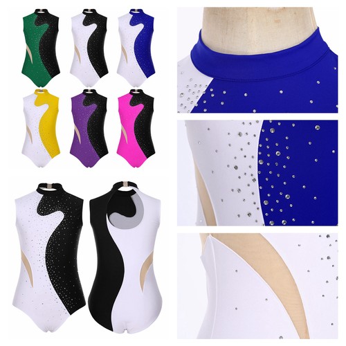 Women's Rompers Gymnastic Unitard Ballet Bodysuit Competition Leotard Stage