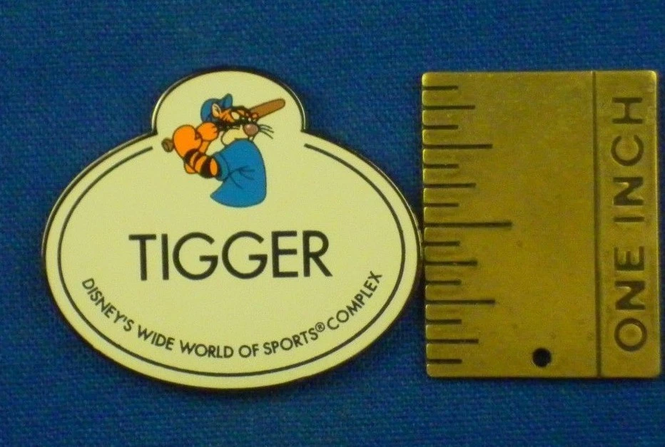 Tigger Wide World of Sports Cast Member Name Tag Disney Pin # 13114 - Image 2 of 4