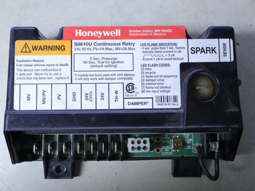 Honeywell S8610U Universal Intermittent Pilot Ignition Control S8610U3009 - Bild 1 von 3