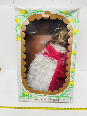 PUPPEN MANUELA FURGA PUPPE HÖHE 45 cm UNGEFÄHR BRANDNEU VINTAGE!!!