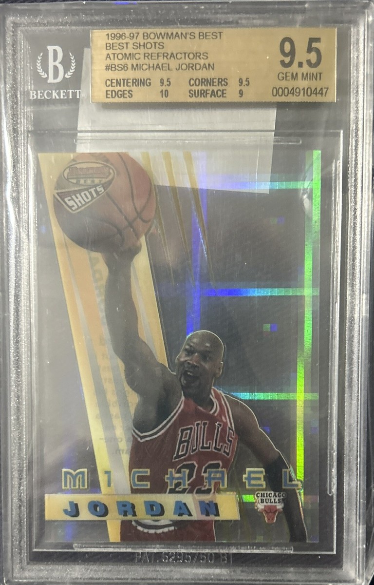 1996 Bowman's Best Shots ATOMIC REFRACTOR Michael Jordan BGS