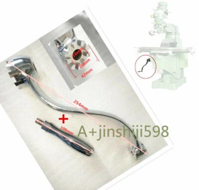 JINSHIJI598 1Set Milling Machine Parts - Elevating Knee Crank Handle C83+84 For Bridgeport