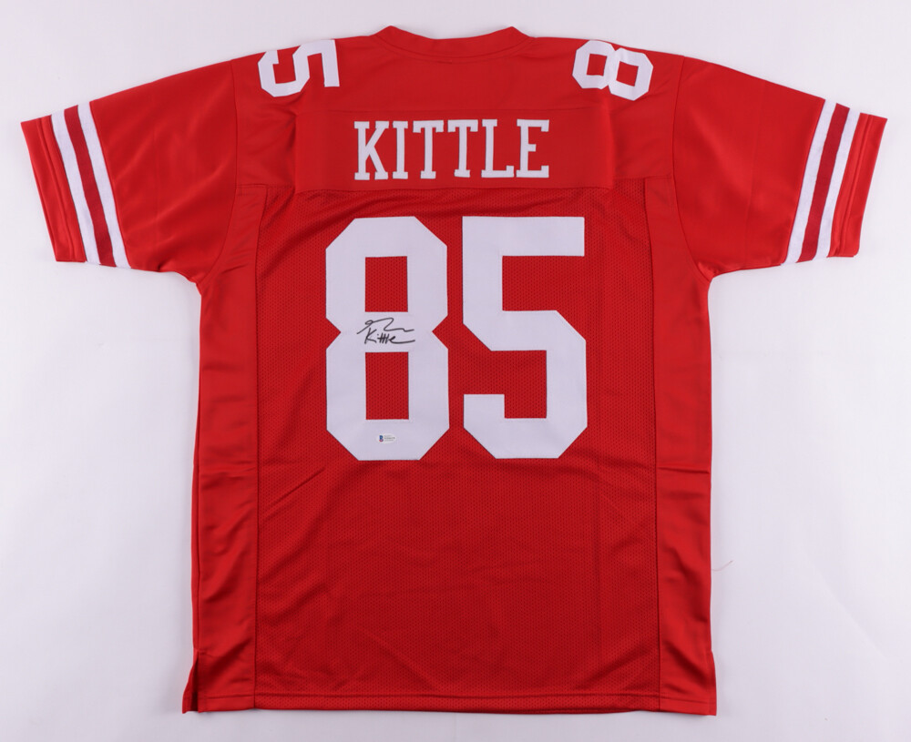 George Kittle Autographed Signed 49Ers Jersey (Beckett COA) San Francisco Pro Bowl Tight End 