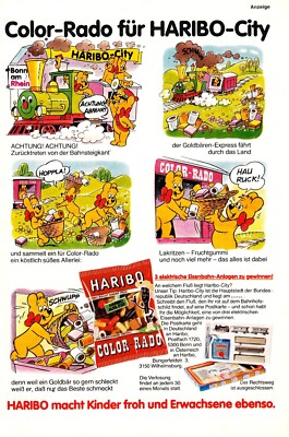 3w22248/ Vintage 1984 Advertising - Haribo Color-Rado